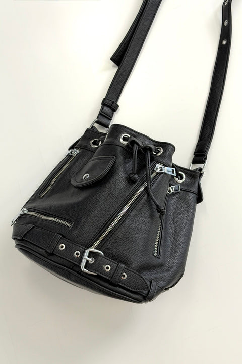 PU巾着bag 画像