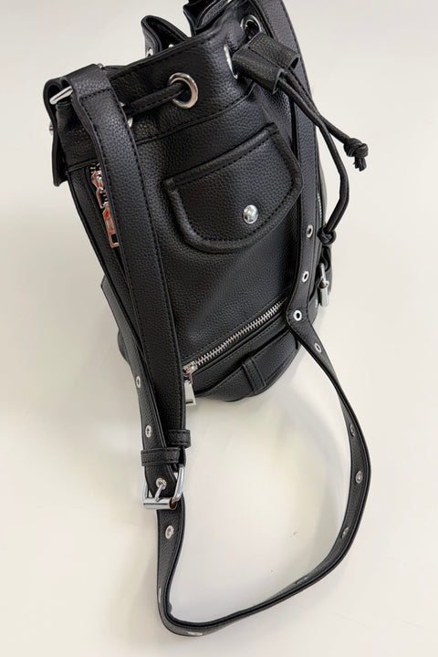 PU巾着bag 画像