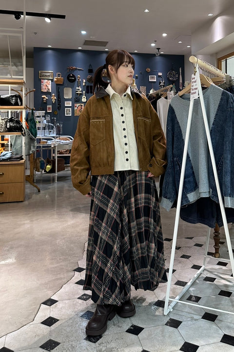 フェイクレザーZIPブルゾン