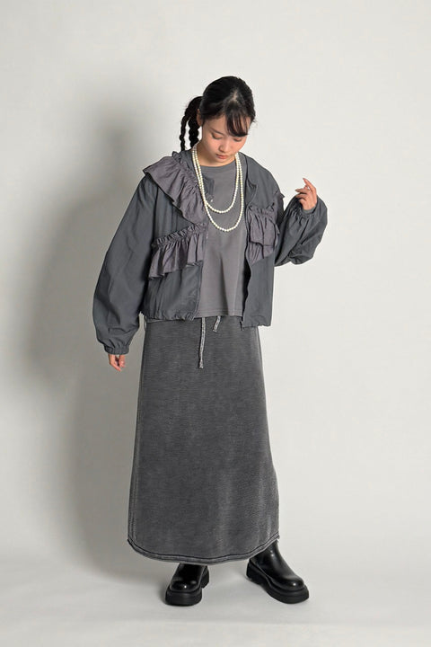 ギザギザ刺繍トレーナー 画像